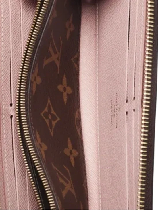 Louis Vuitton Monogram Clémence Wallet Pink Zip-Around Wallet - Picture 6 of 10